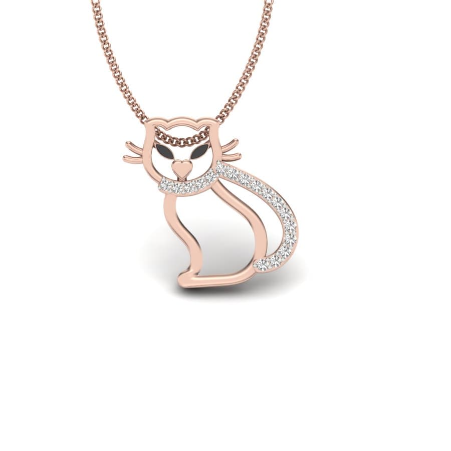 The Kitty Kids Diamond Pendant