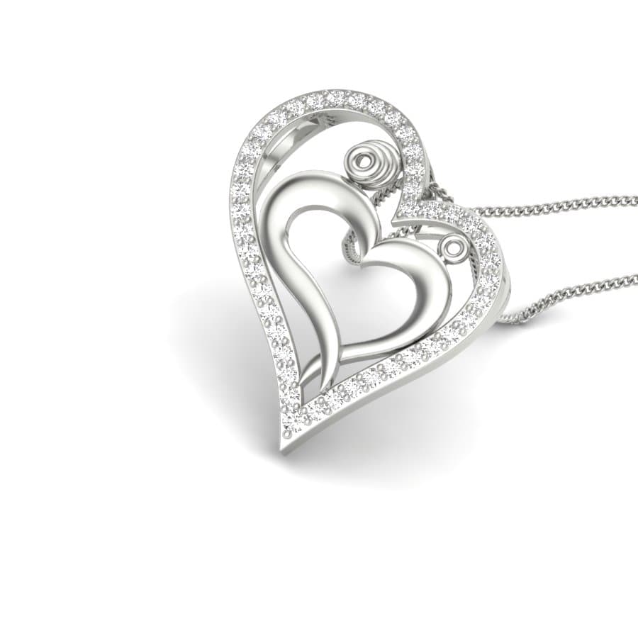 Preety Heart Diamond Pendant