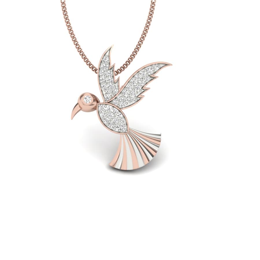 Flying Bird Diamond Pendant