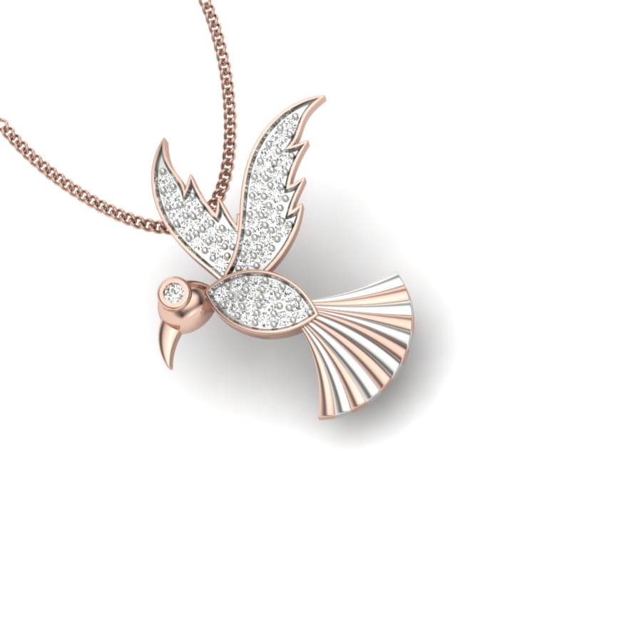 Flying Bird Diamond Pendant