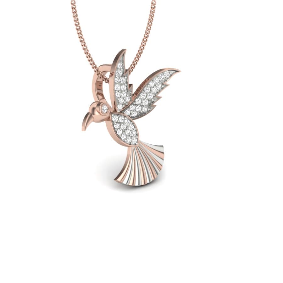 Flying Bird Diamond Pendant