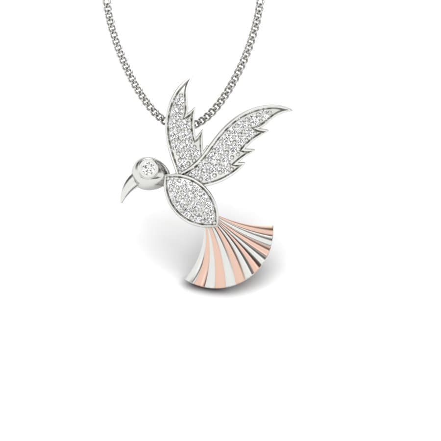 Flying Bird Diamond Pendant