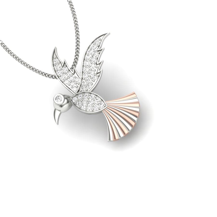 Flying Bird Diamond Pendant