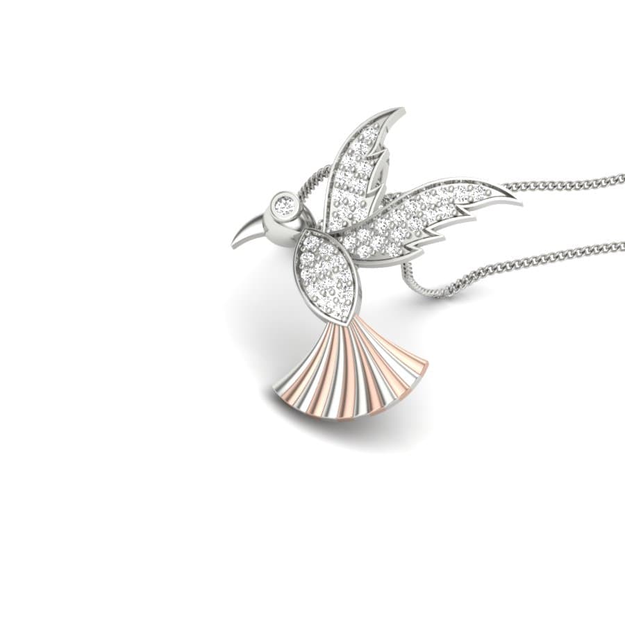 Flying Bird Diamond Pendant