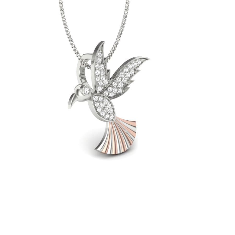 Flying Bird Diamond Pendant