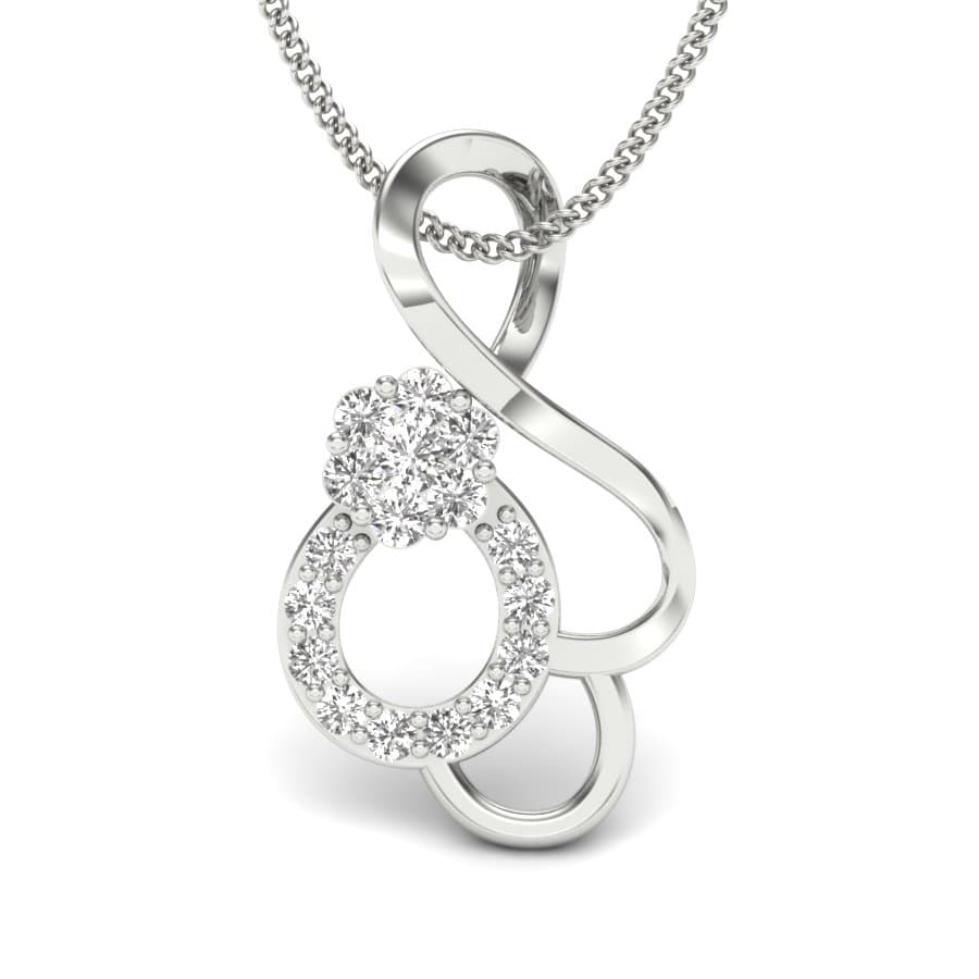 Infinity Swirl Diamond Pendant