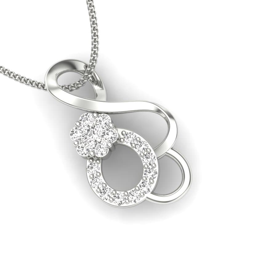 Infinity Swirl Diamond Pendant