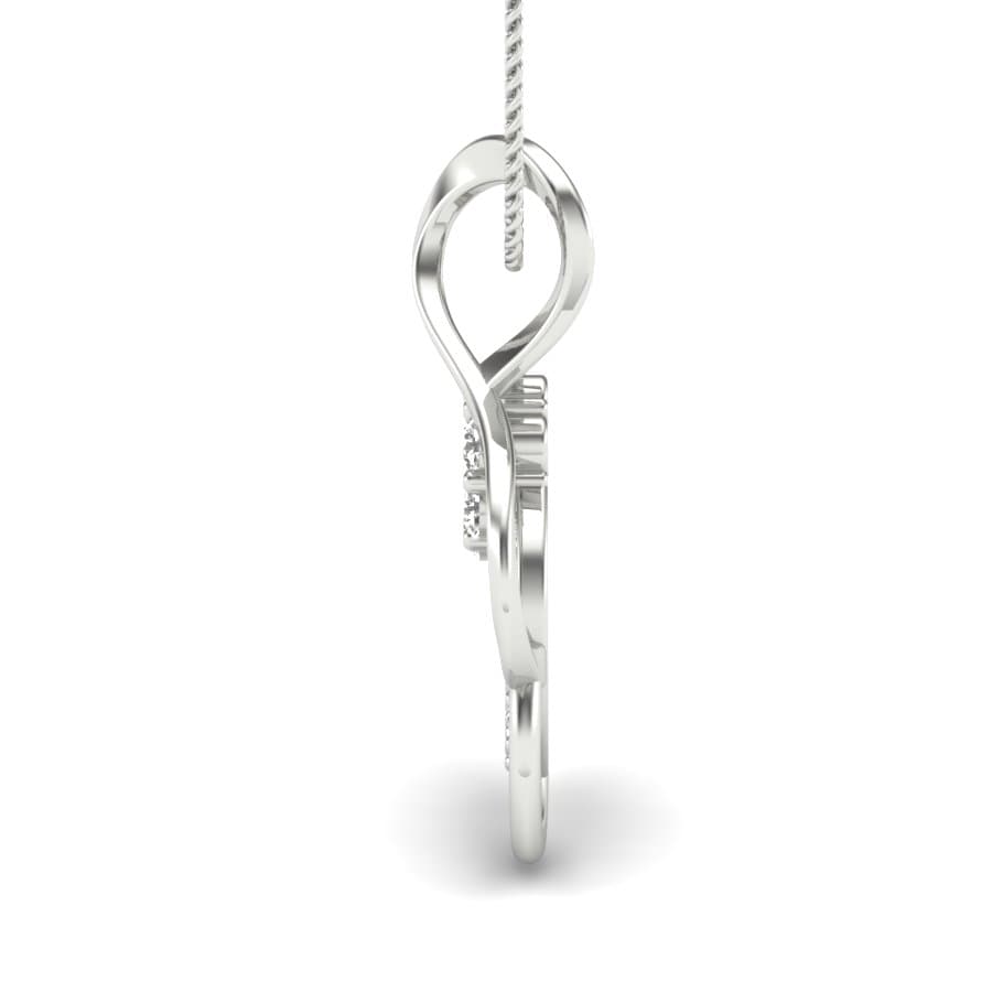 Infinity Swirl Diamond Pendant