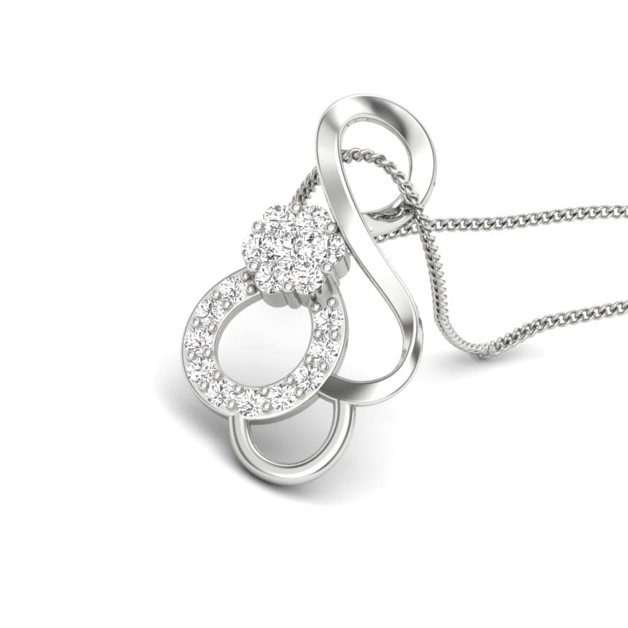 Infinity Swirl Diamond Pendant