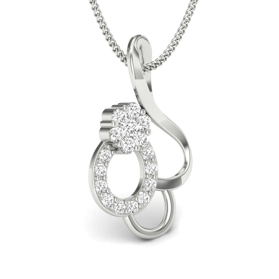 Infinity Swirl Diamond Pendant