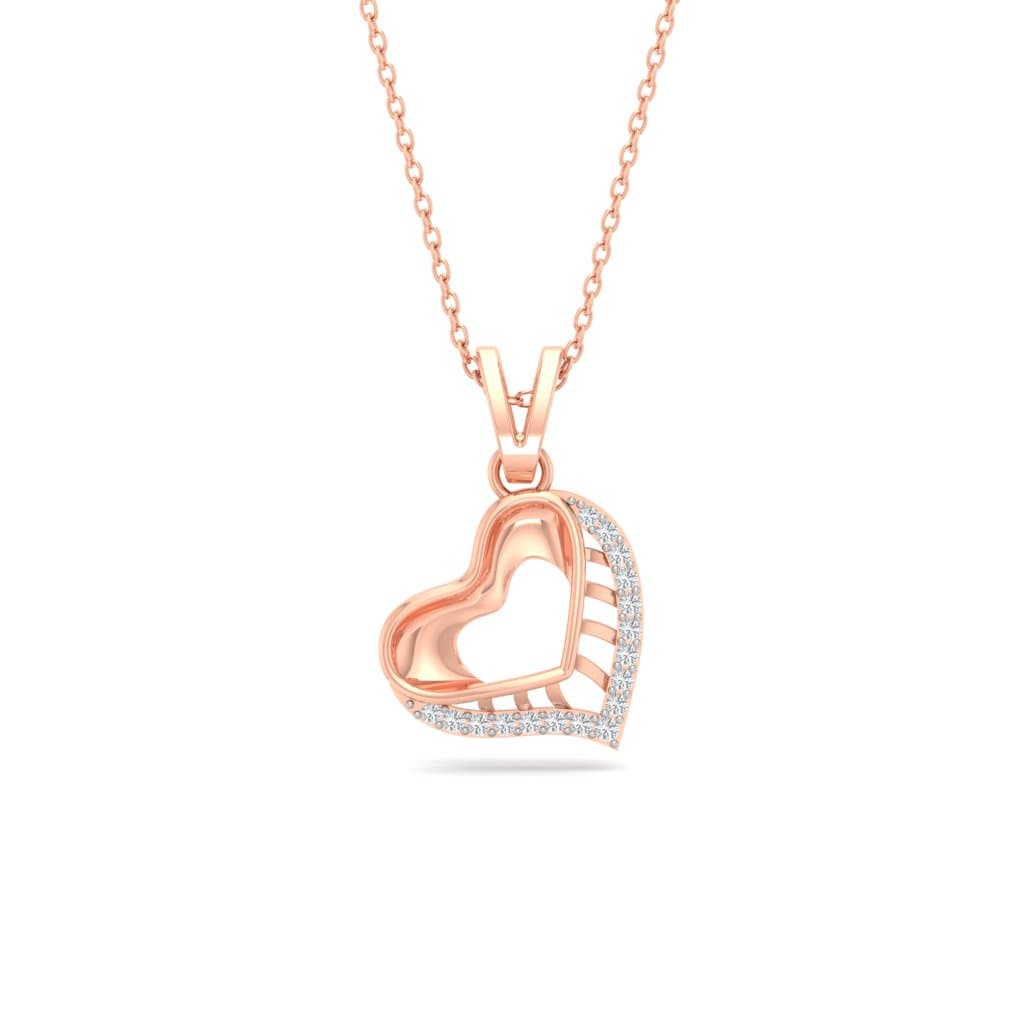 Lovable Heart Diamond Pendant