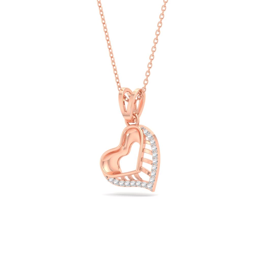 Lovable Heart Diamond Pendant