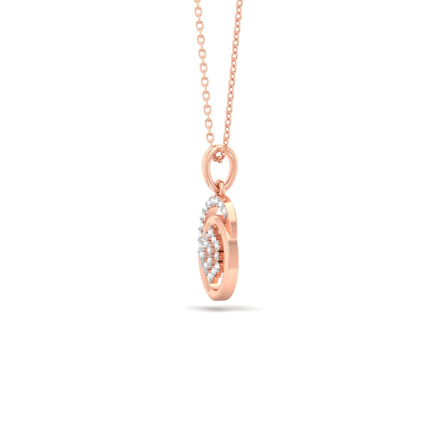 Interloop Diamond Pendant