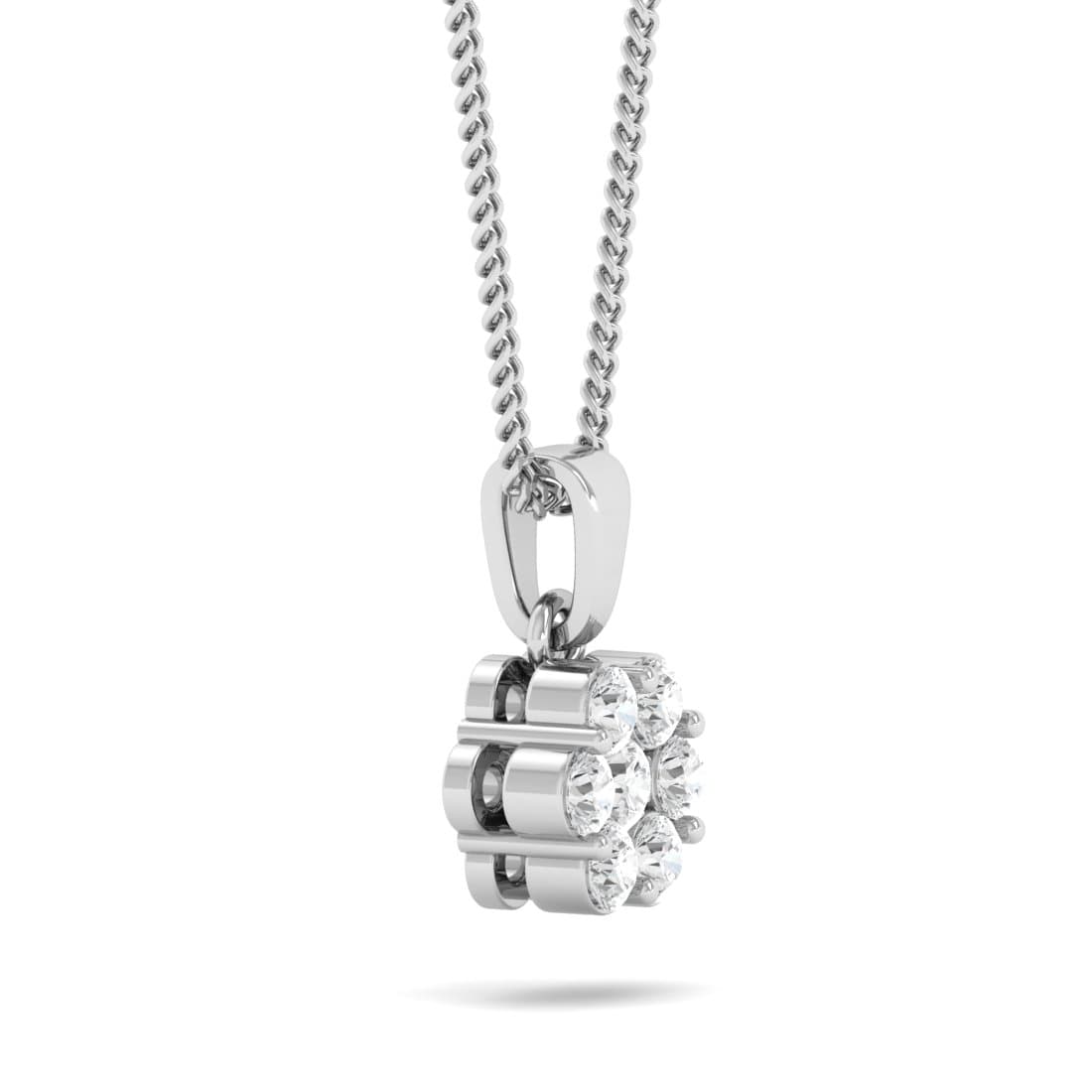 Seven Stone Fleur Diamond Pendant
