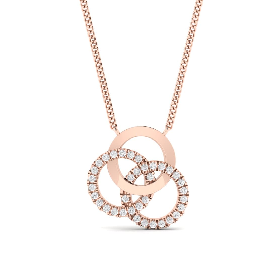 Dazzling Trio Diamond Pendant