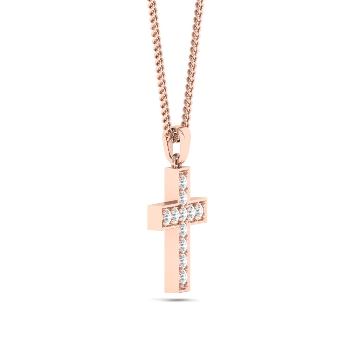 The Plus Shape Diamond Pendant