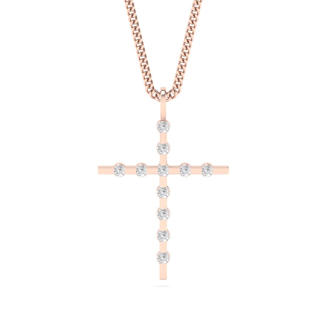The Fancy Cross Diamond Pendant