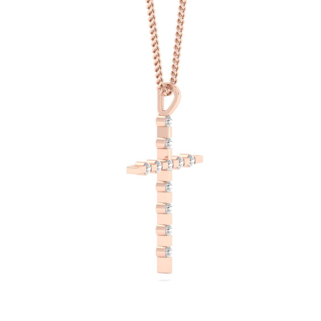 The Fancy Cross Diamond Pendant