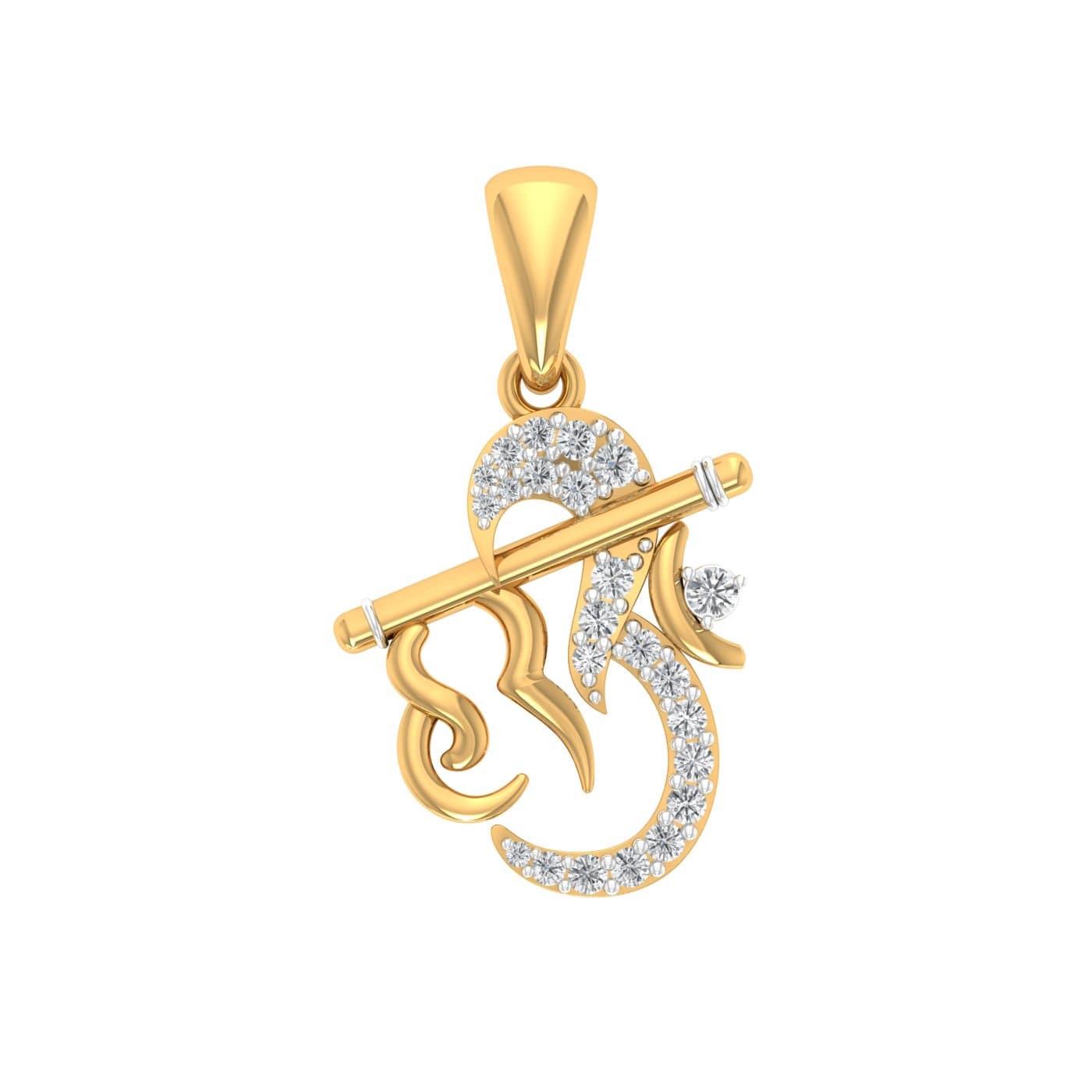 Omkareshwar Diamond Pendant