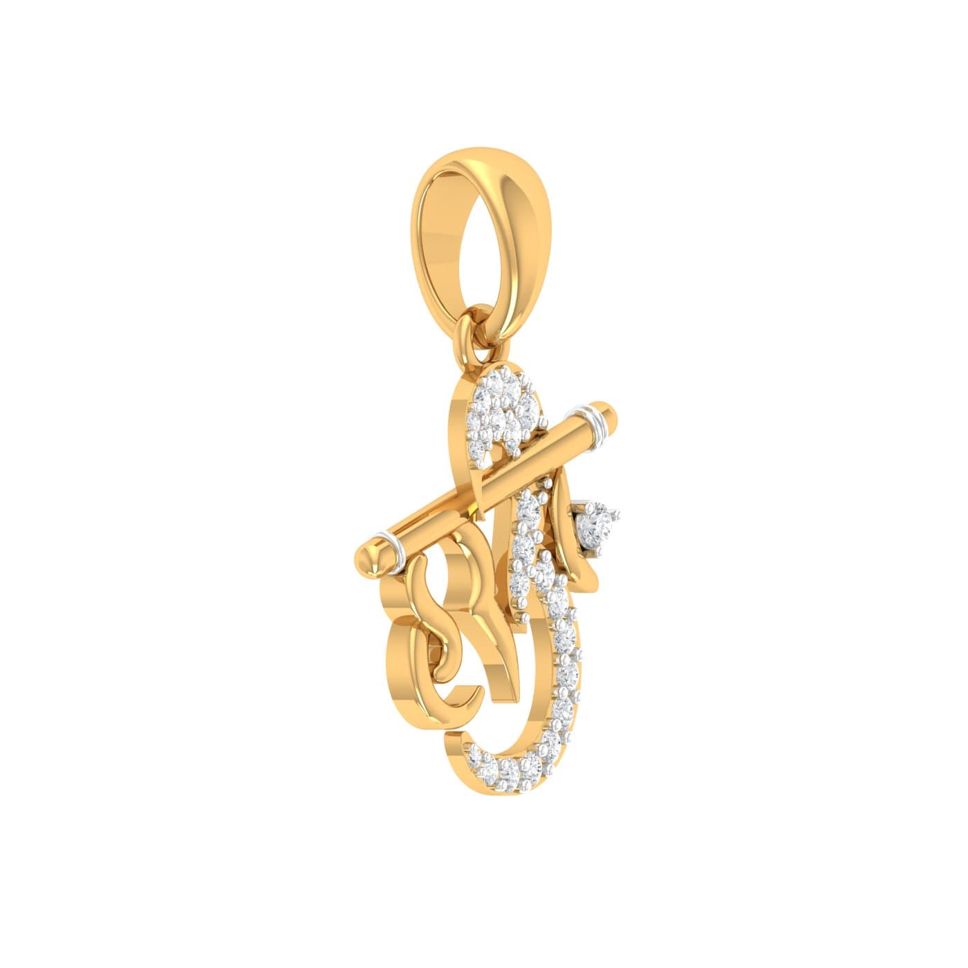Omkareshwar Diamond Pendant