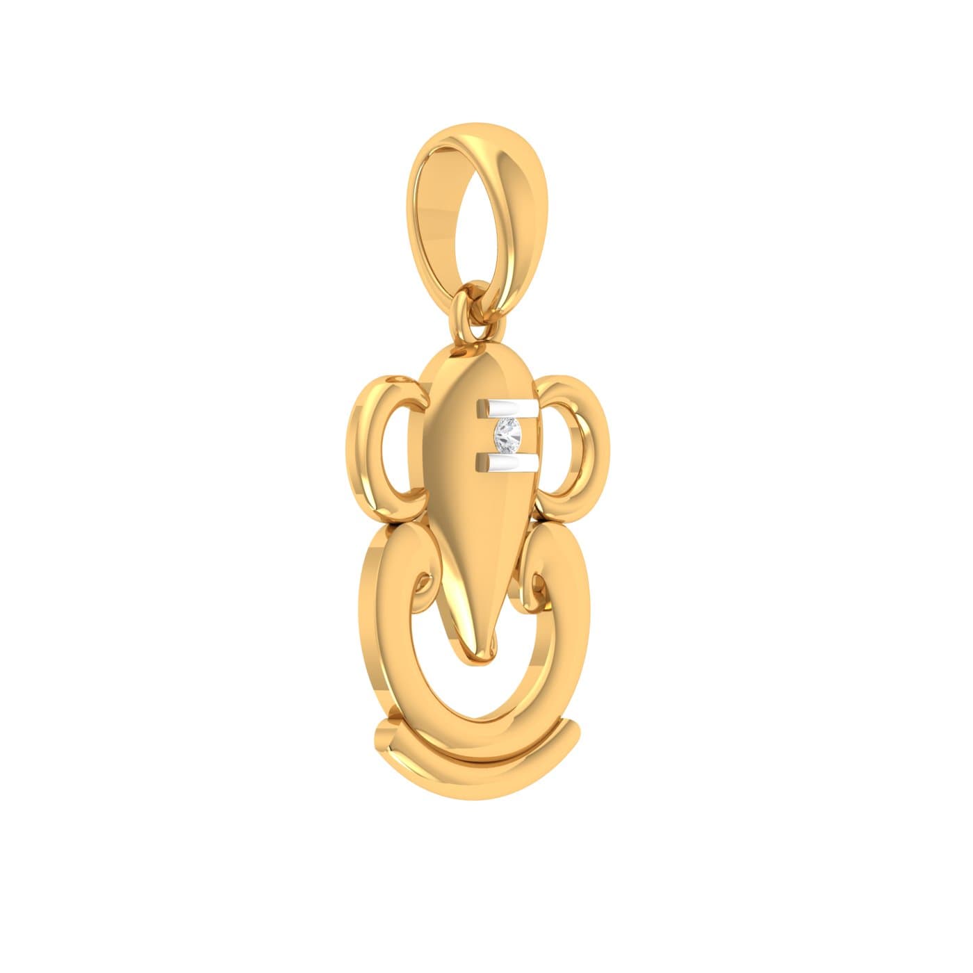 Gajanand Diamond Pendant