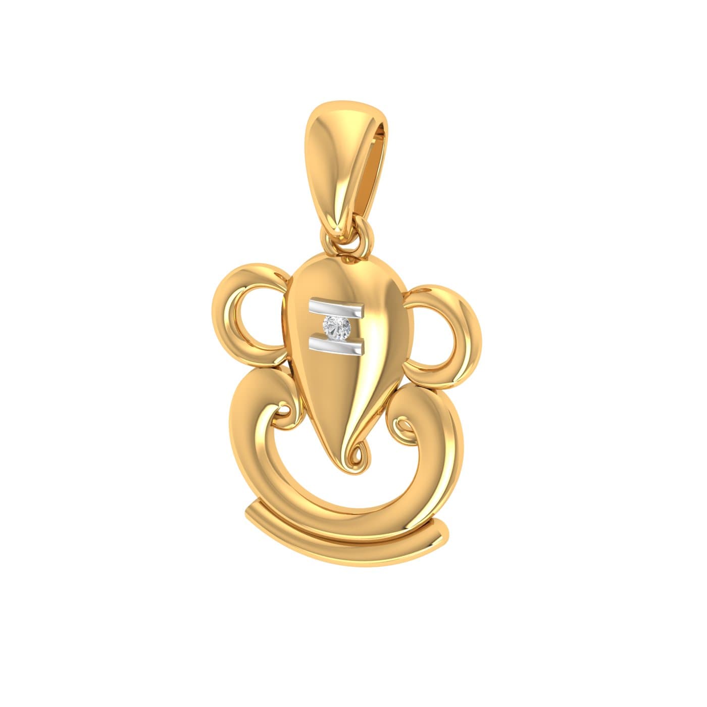 Gajanand Diamond Pendant
