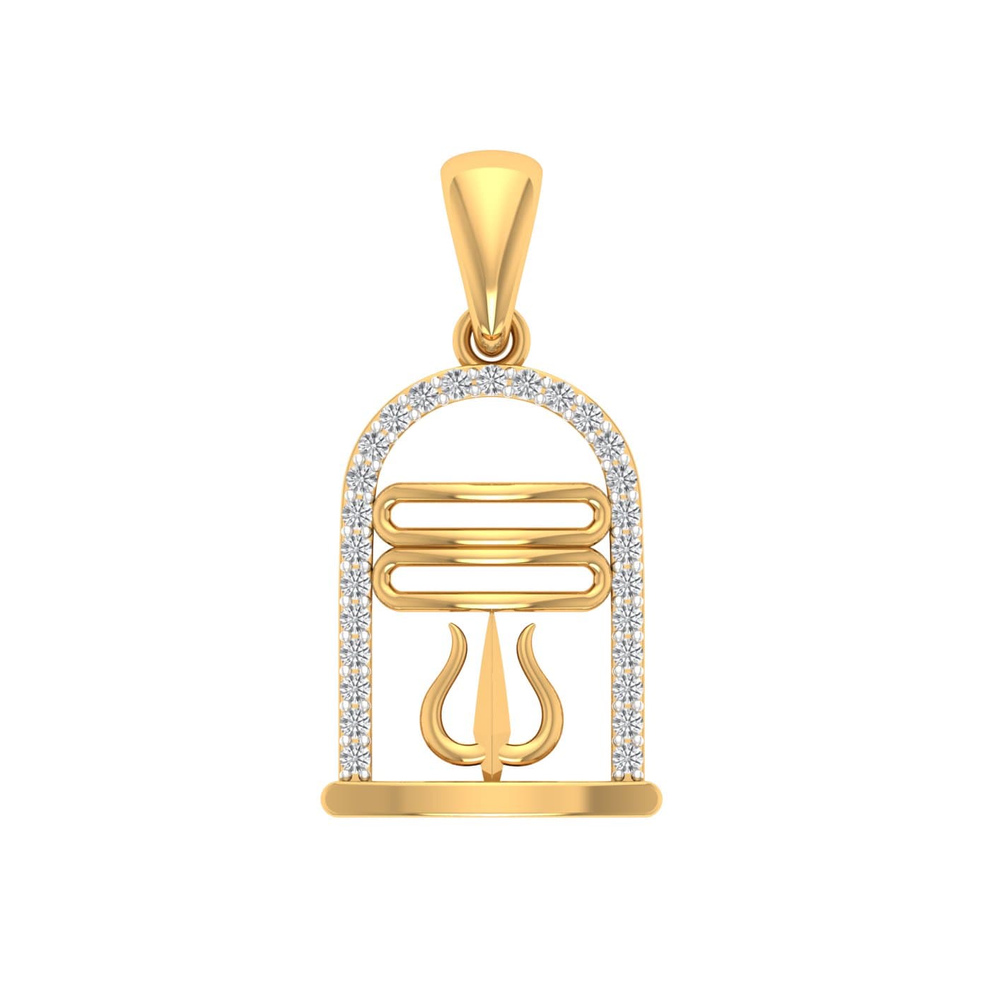 Lord Shiva Diamond Pendant