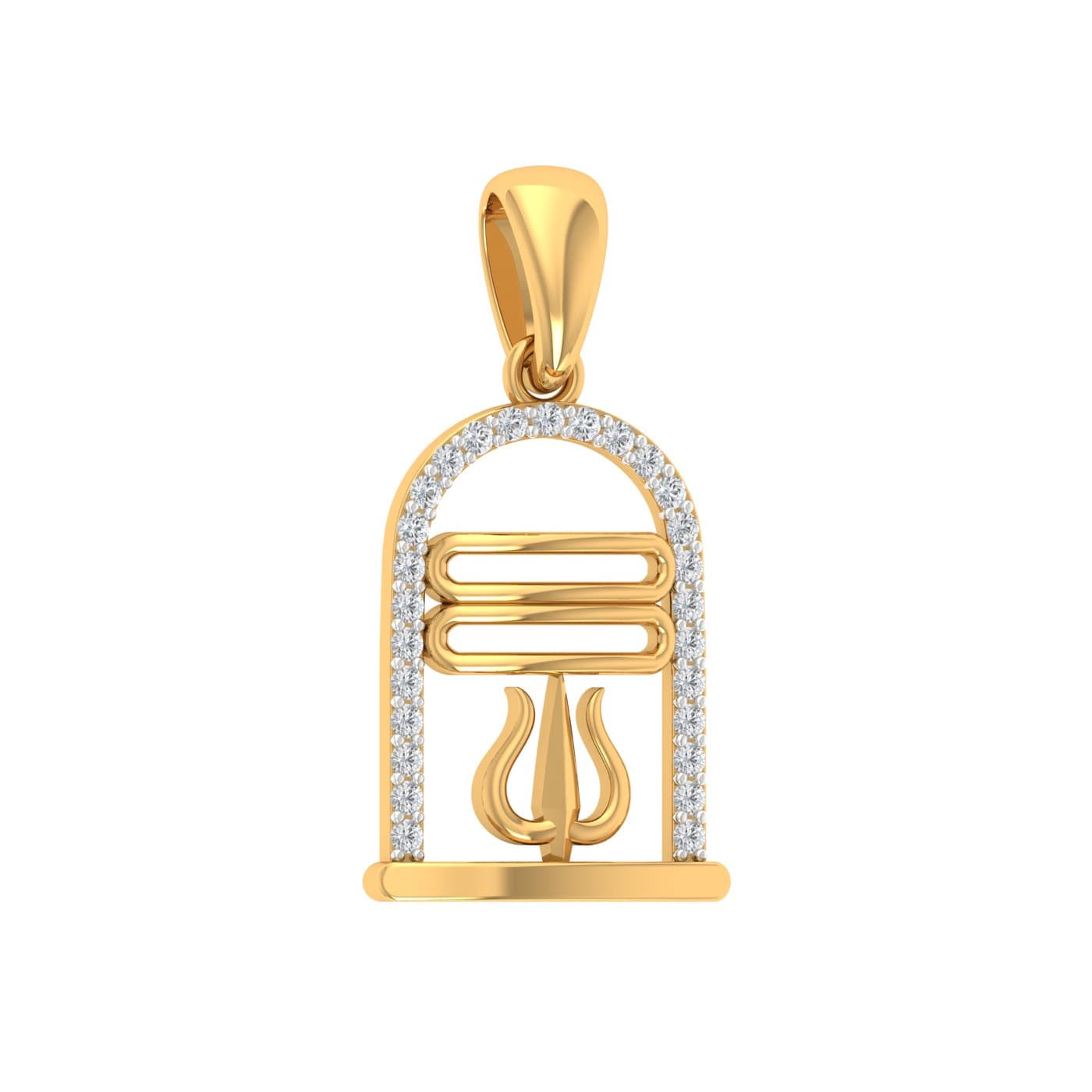 Lord Shiva Diamond Pendant
