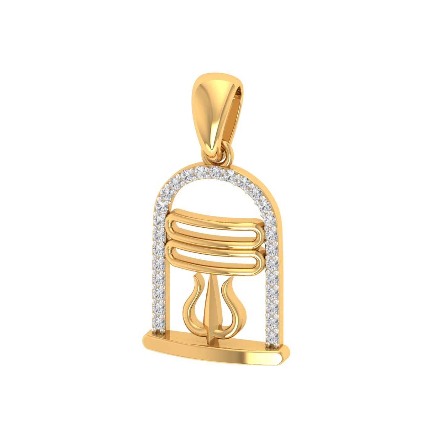 Lord Shiva Diamond Pendant