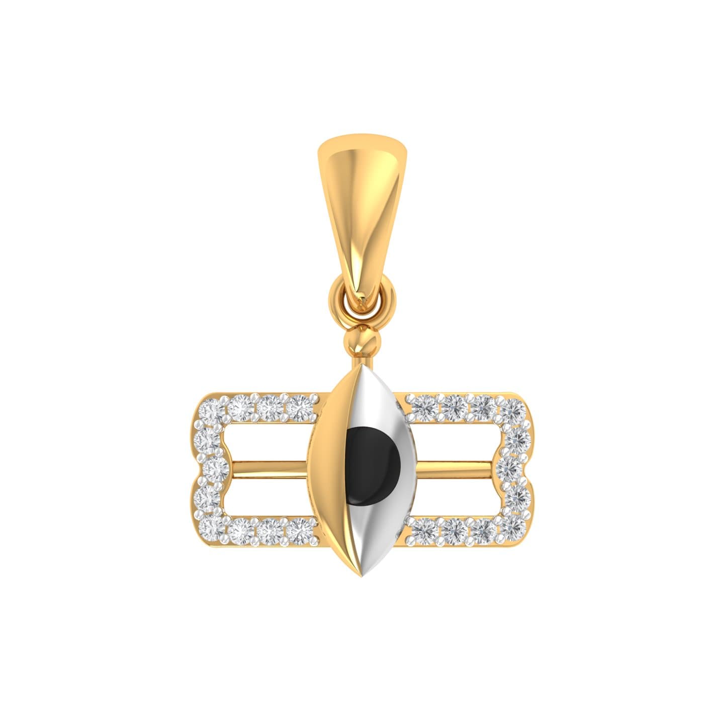 Lord Shiva Third Eye Diamond Pendant