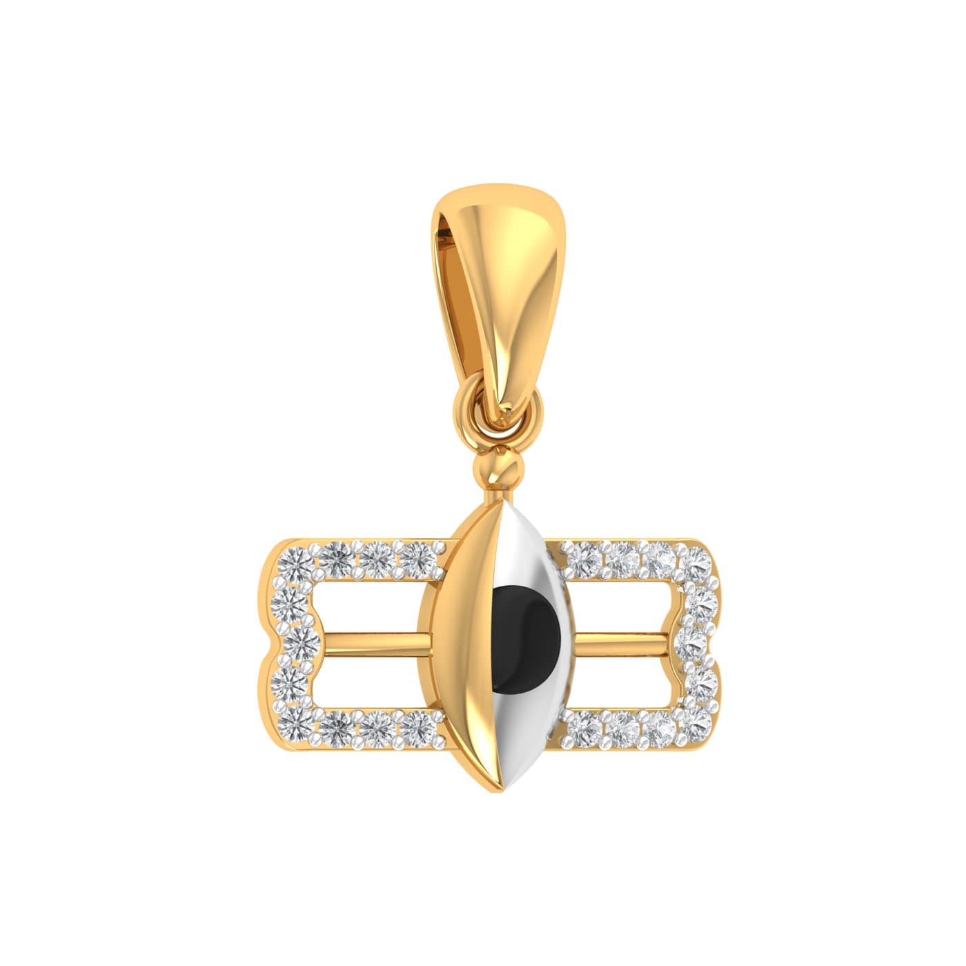Lord Shiva Third Eye Diamond Pendant