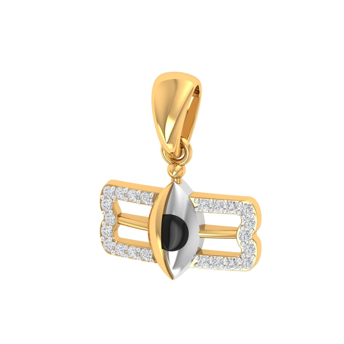 Lord Shiva Third Eye Diamond Pendant