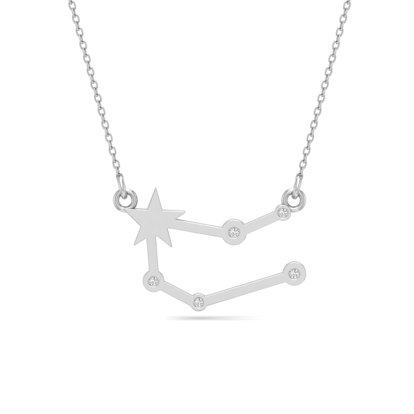 Gemini Zodiac Diamond Pendant