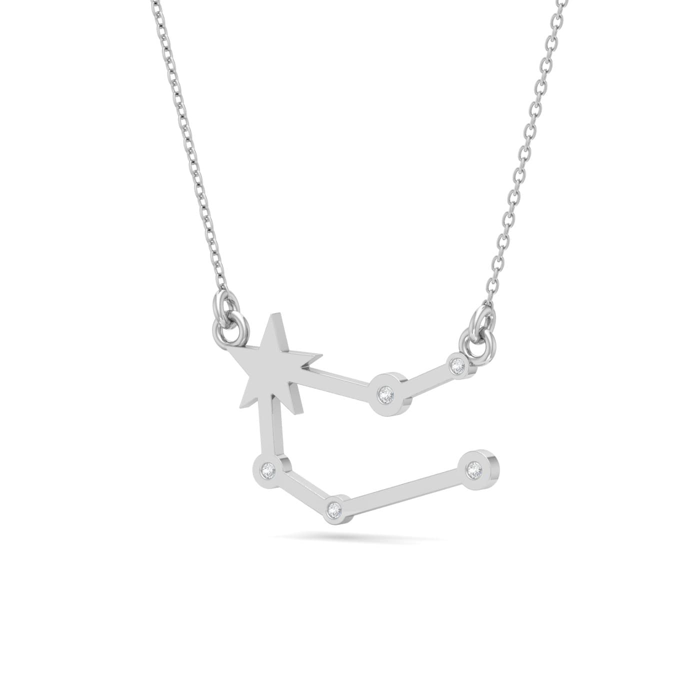 Gemini Zodiac Diamond Pendant
