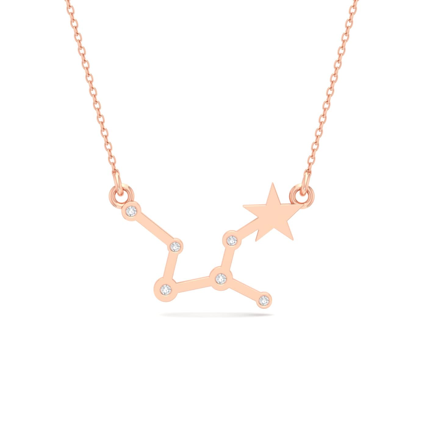 Virgo Zodiac Diamond Pendant