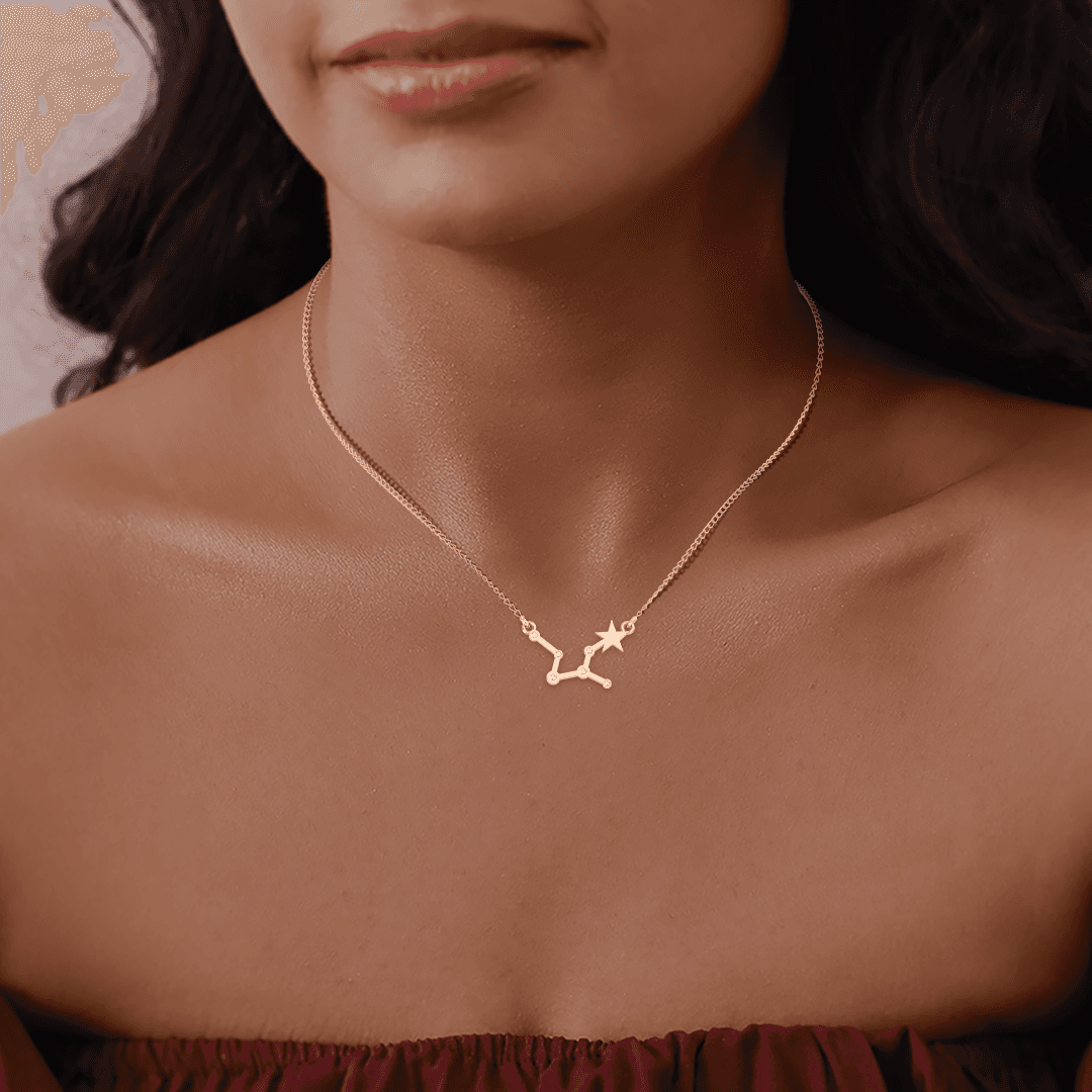 Virgo Zodiac Diamond Pendant