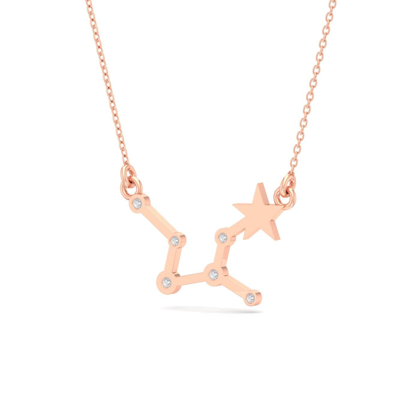 Virgo Zodiac Diamond Pendant