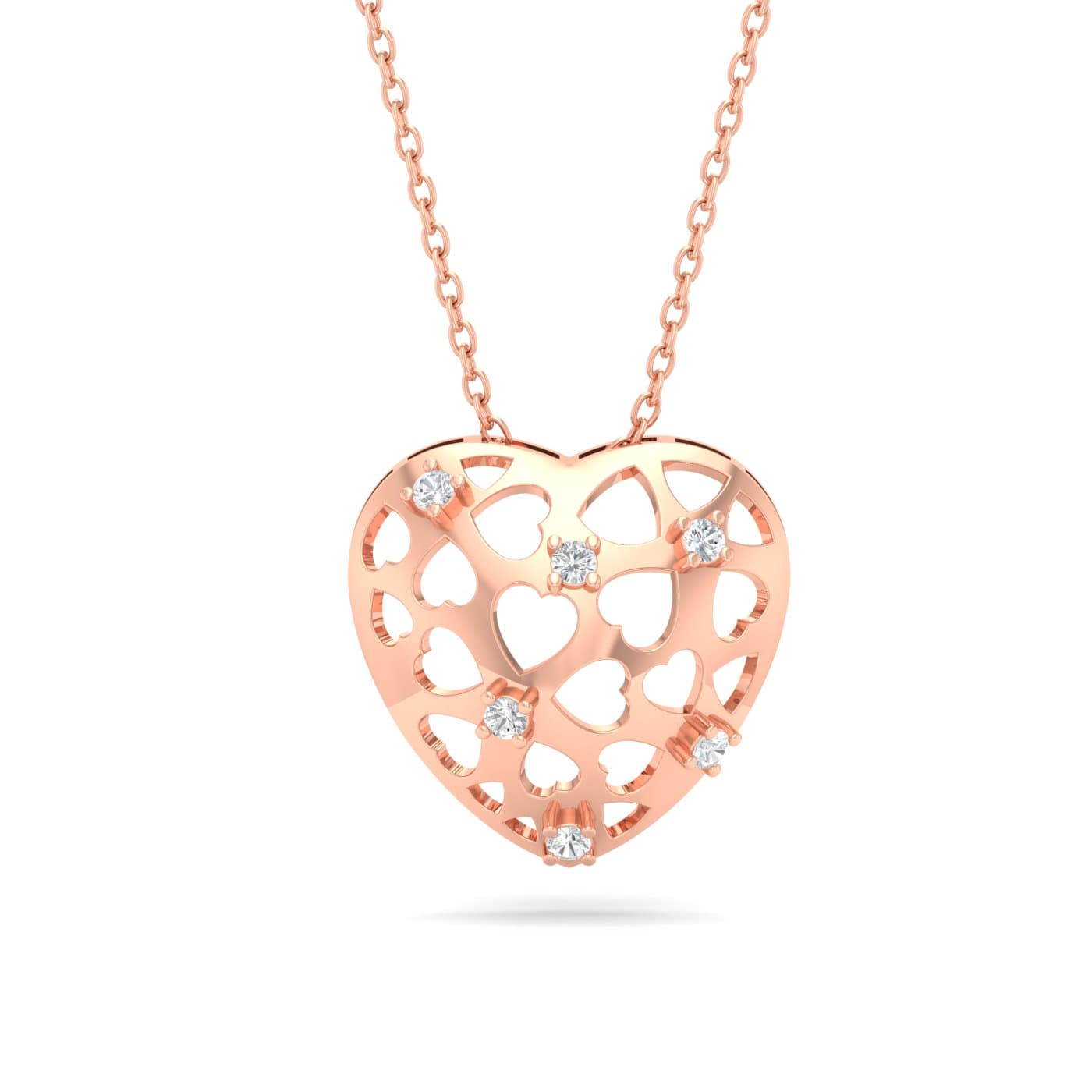 Interlaced Love Diamond Pendant