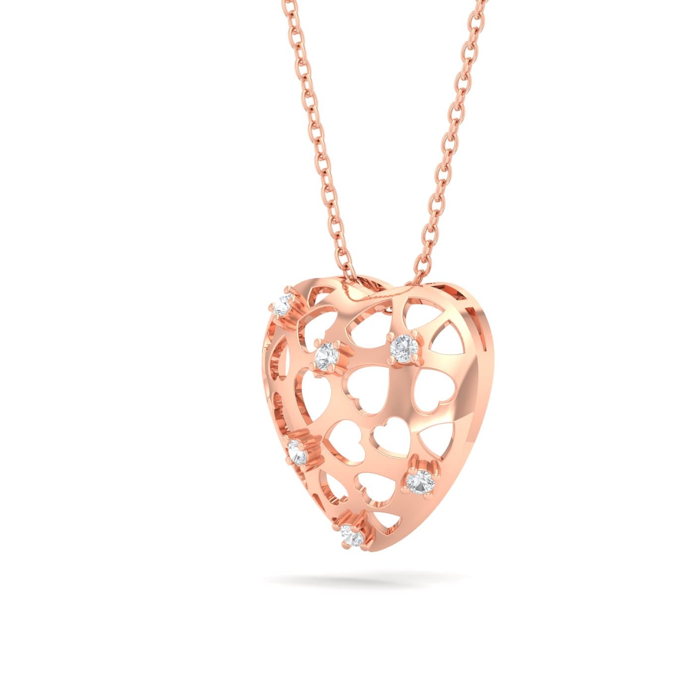 Interlaced Love Diamond Pendant