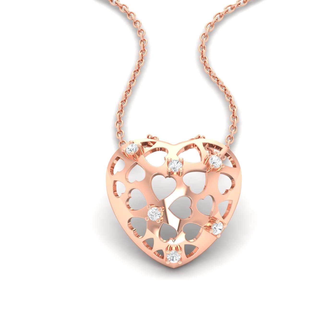 Interlaced Love Diamond Pendant