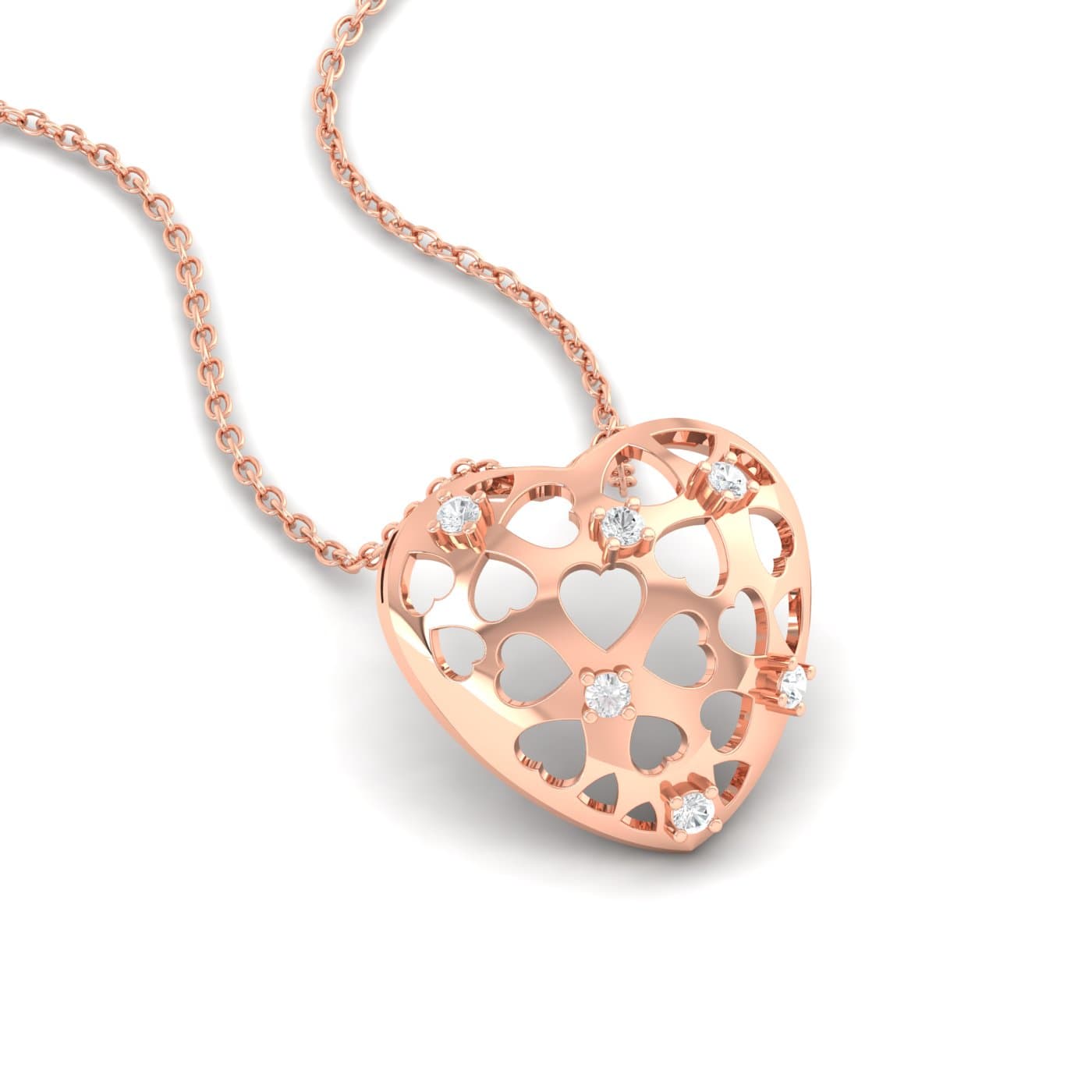 Interlaced Love Diamond Pendant
