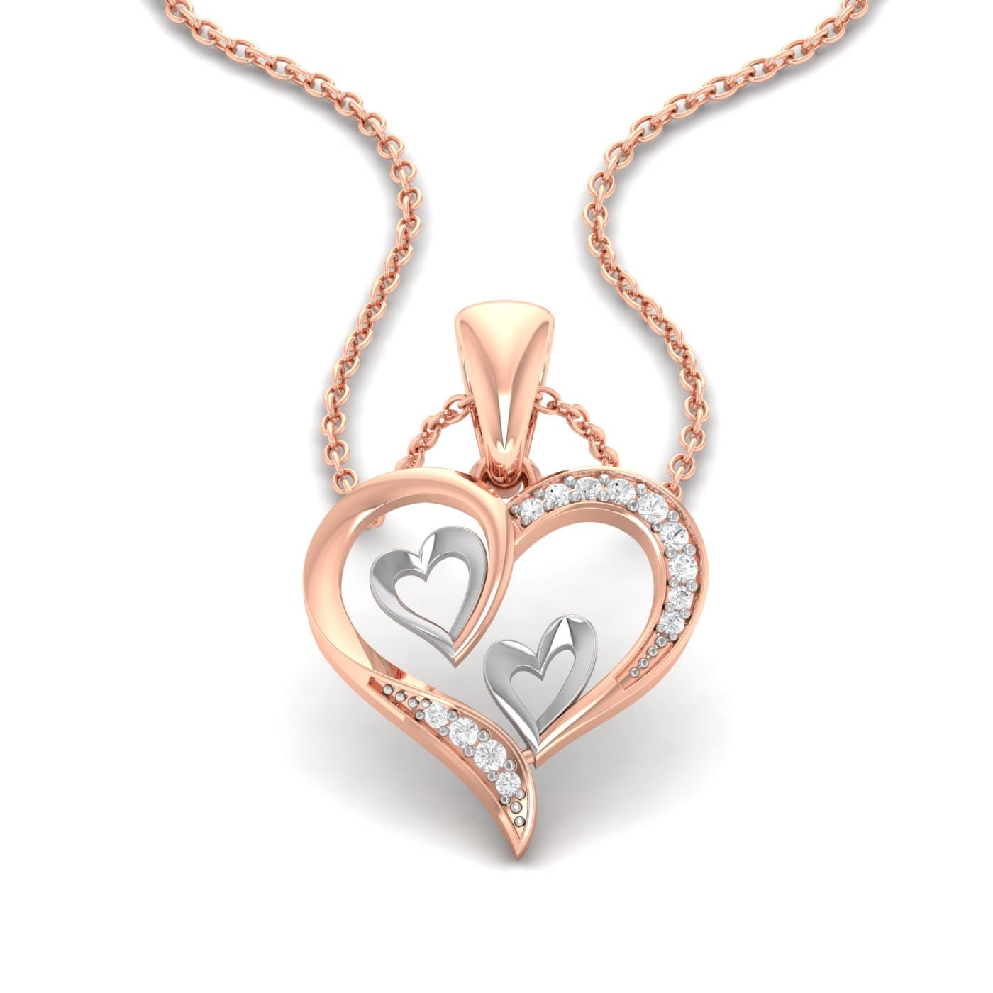 Sofia Heart Diamond Pendant
