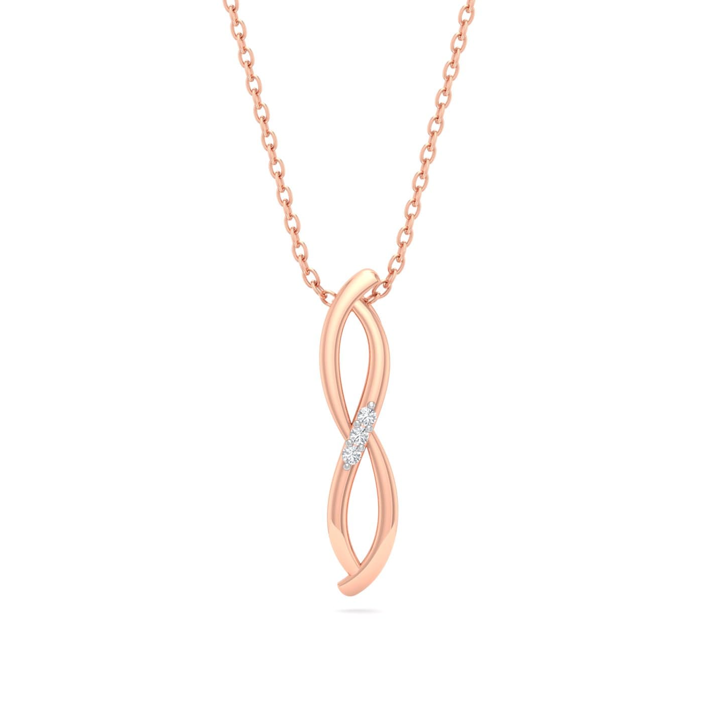 Sparkling Infinity Diamond Pendant