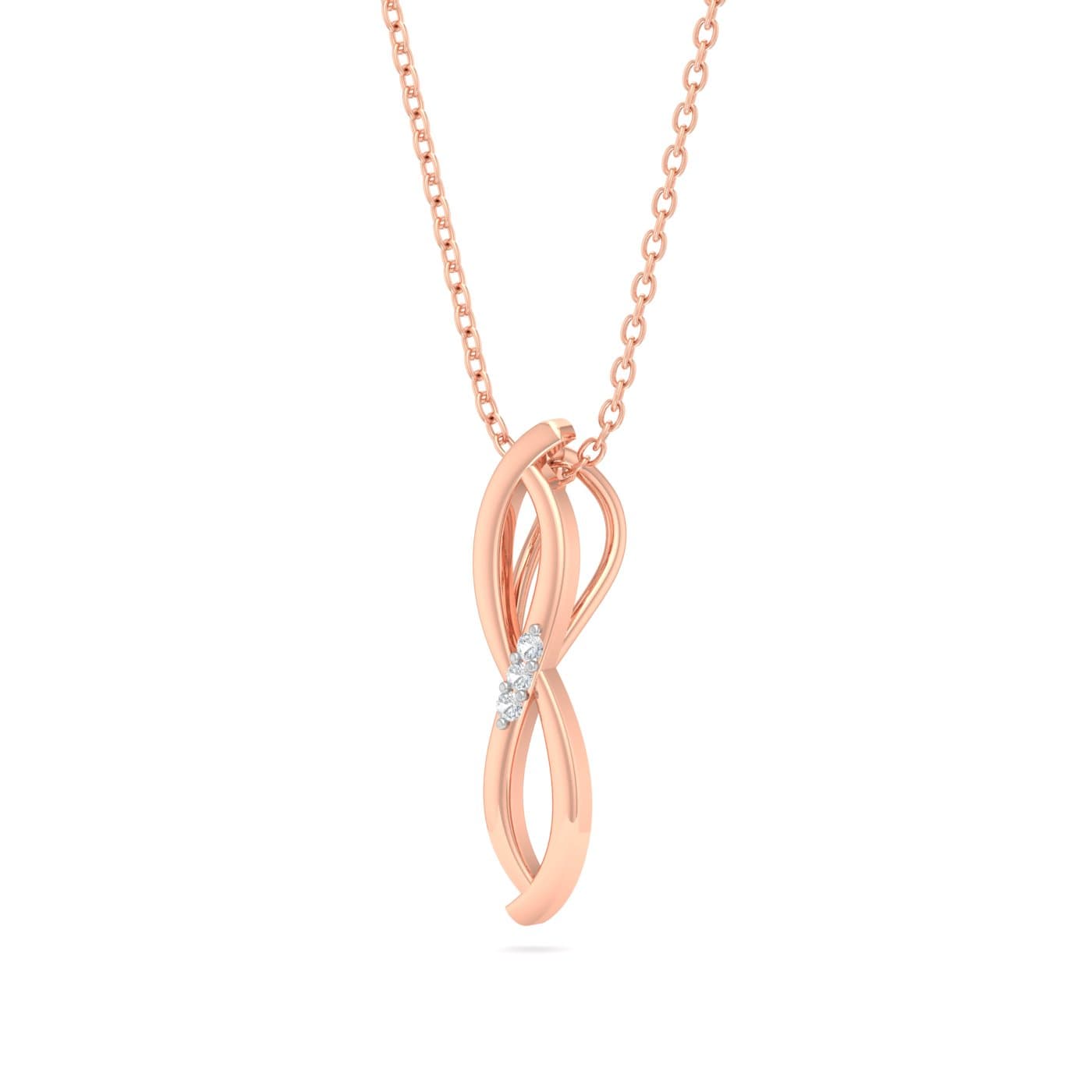 Sparkling Infinity Diamond Pendant