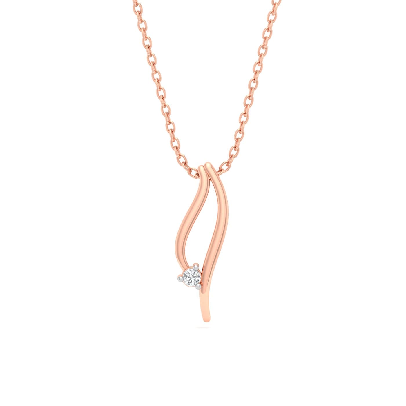 Single Stone Diamond Pendant