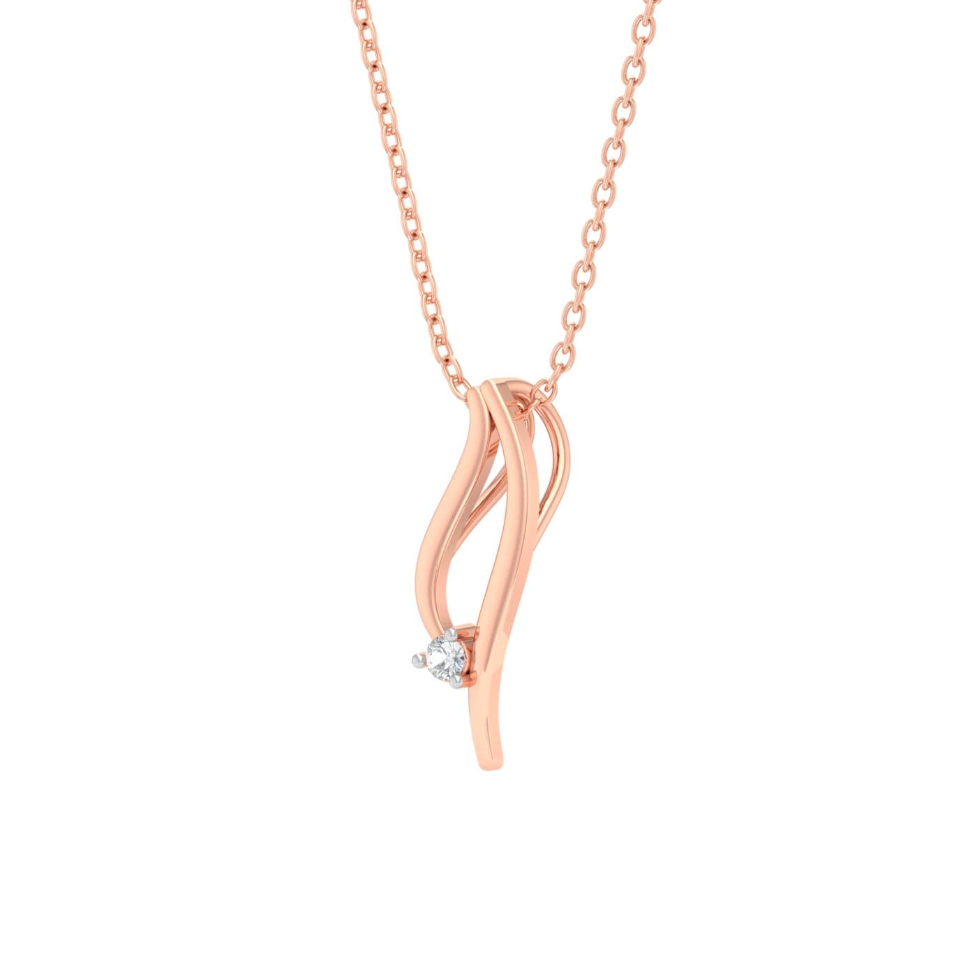 Single Stone Diamond Pendant