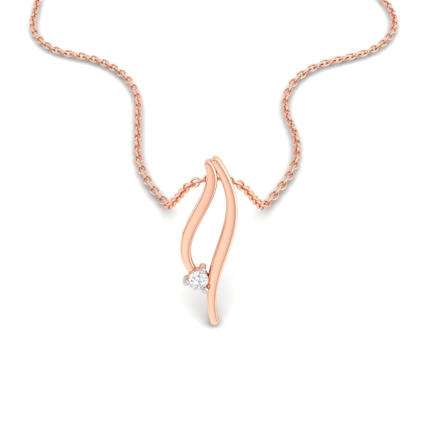 Single Stone Diamond Pendant