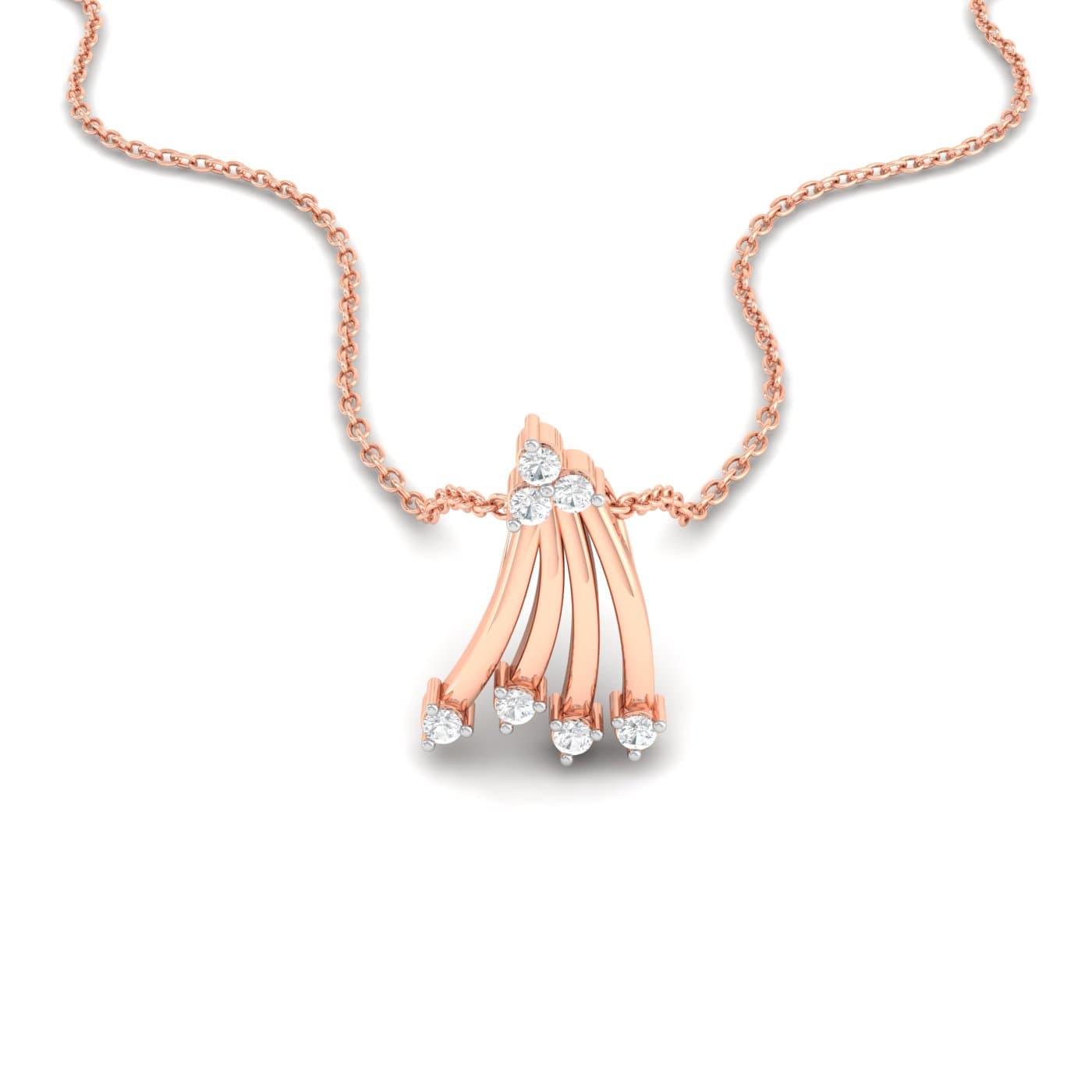 Fancy Linear Diamond Pendant