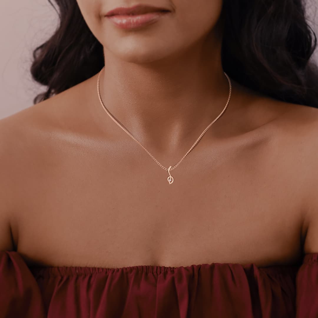 Leaflet Diamond Pendant