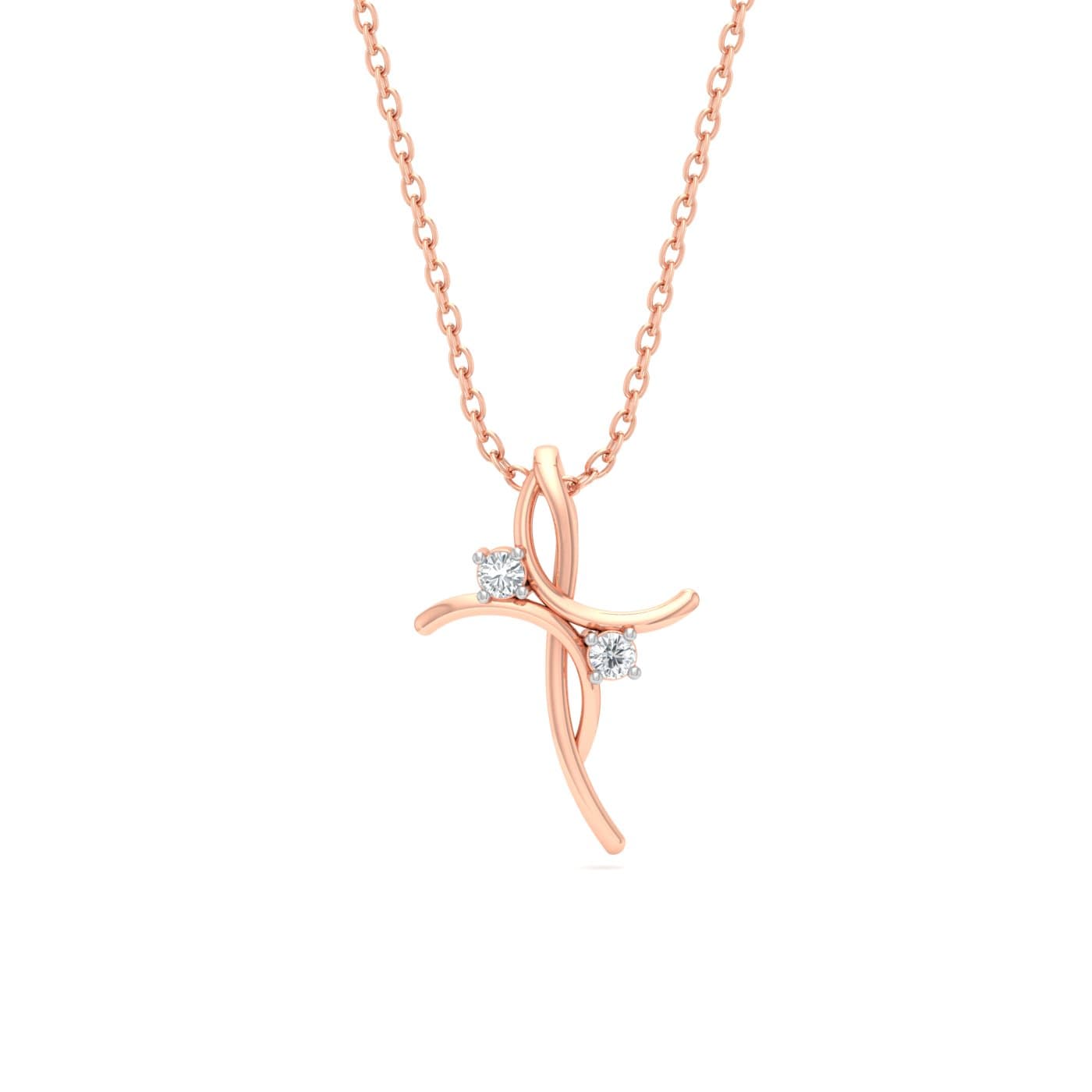 Golden Horizon Diamond Pendant